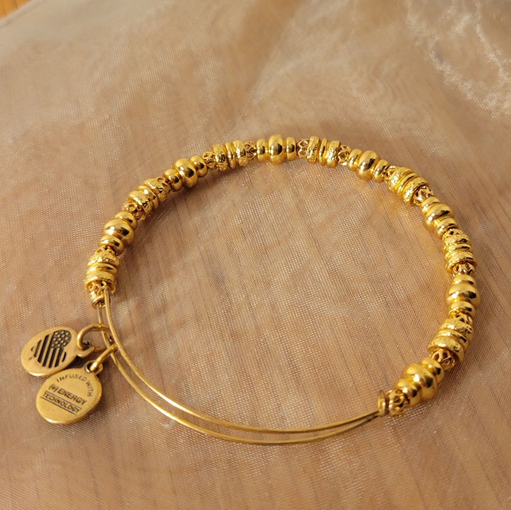 Gold Alex and Ani bracelet